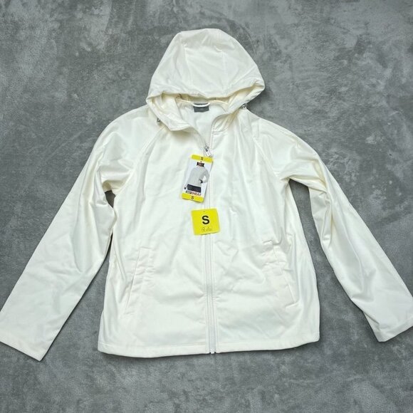 32 Heat Womens Zip-Up Hoodie Jacket Small Ivory Full Zip d0025 - Picture 1 of 10